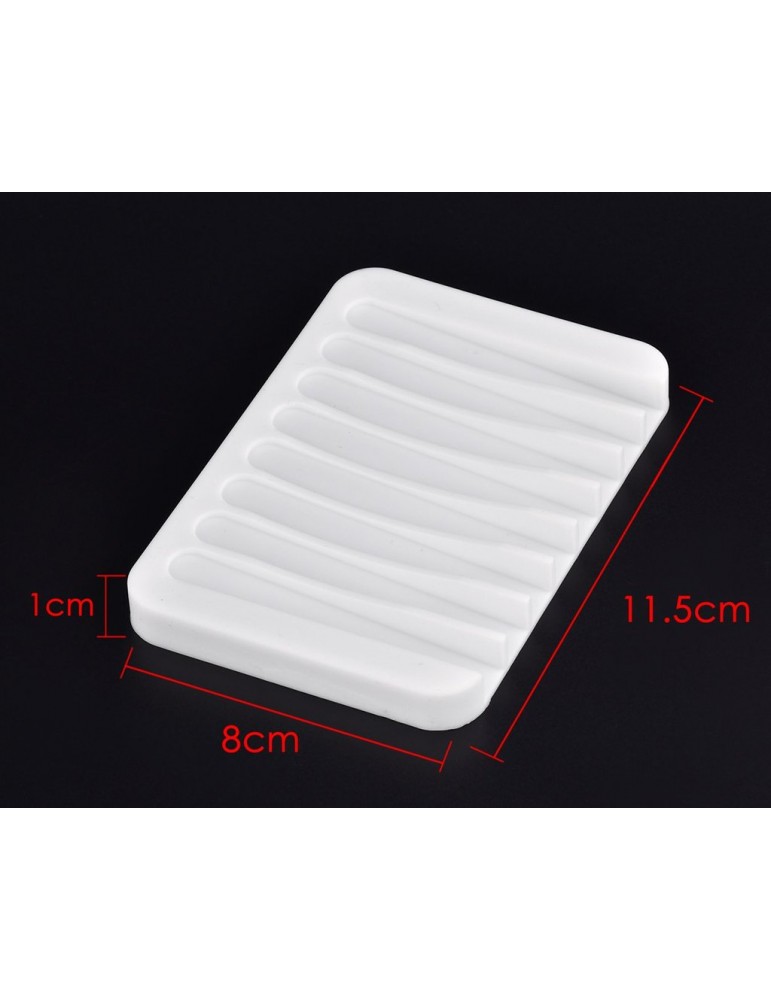 3 Pieces Silicone Shower Soap Dishes for Bathroom