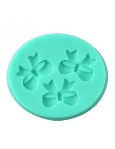 3D Bow Fondant Chocolate Mould Candy Cake Soap Mold Cake Decorating Baking Tool